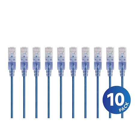 Voice and Data Patch Cord, 25 ft L, PK10 MPN:33236