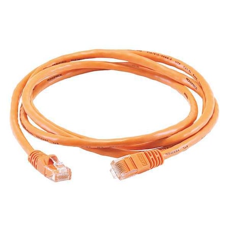 Patch Cord, Cat 5e, Booted, Orange, 5.0 ft. MPN:3379