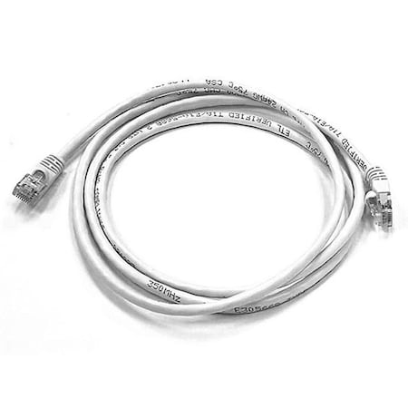 Patch Cord, Cat 5e, Booted, White, 5.0 ft. MPN:3382