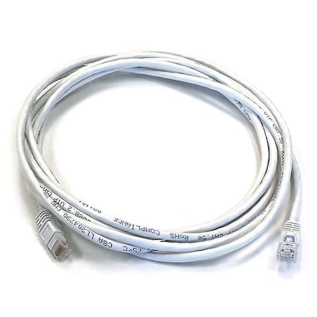 Patch Cord, Cat 5e, Booted, White, 10 ft. MPN:3391