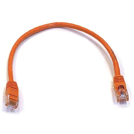 Patch Cord, Cat 6, Booted, Orange, 1.0 ft. MPN:3412