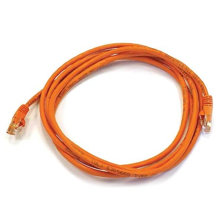 Patch Cord, Cat 6, Booted, Orange, 7.0 ft. MPN:3414