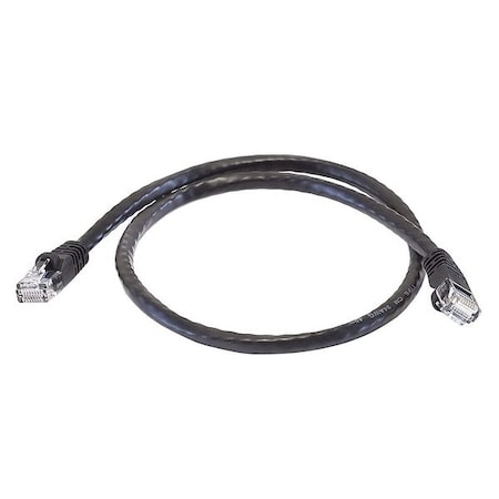 Patch Cord, Cat 6, Booted, Black, 2.0 ft. MPN:3419