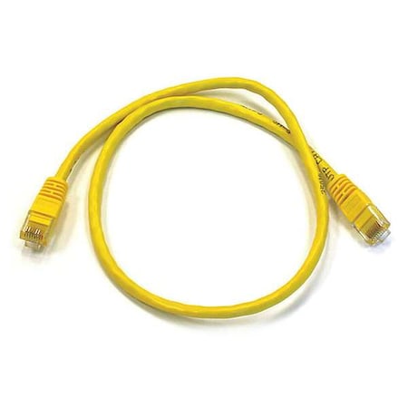Patch Cord, Cat 6, Booted, Yellow, 2.0 ft. MPN:3425