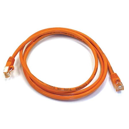 Ethernet Cable, Cat 6, Orange, 5 ft. MPN:3430