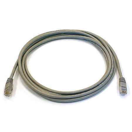 Patch Cord, Cat 6, Booted, Gray, 10 ft. MPN:3437