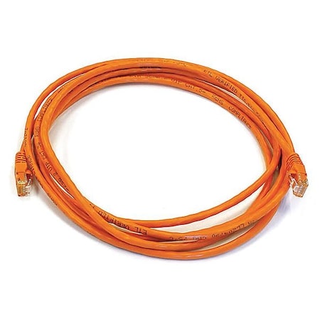 Ethernet Cable, Cat 6, Orange, 10 ft. MPN:3439