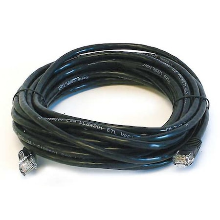 Patch Cord, Cat 5e, Booted, Black, 20 ft. MPN:4984