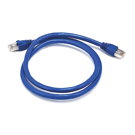 Patch Cord, Cat 6A, Booted, Blue, 3.0 ft. MPN:5899