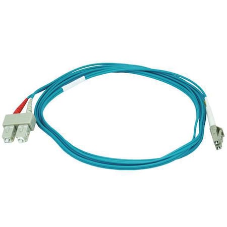 Fiber Optic Patch Cord, LC/SC, 2m, Aqua MPN:6391