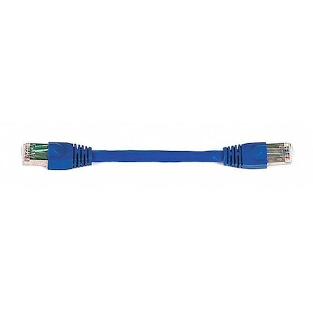 STP Cable, 500MHz, 24AWG, Blue, 0.5ft MPN:8600