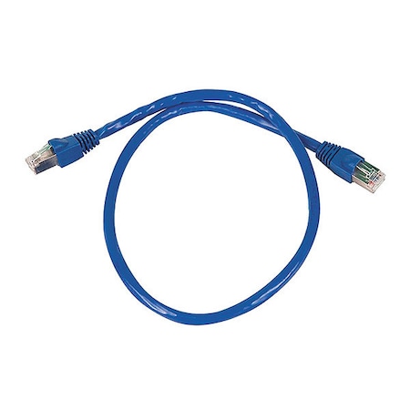 Patch Cord, Cat 6A, Booted, Blue, 2.0 ft. MPN:8601