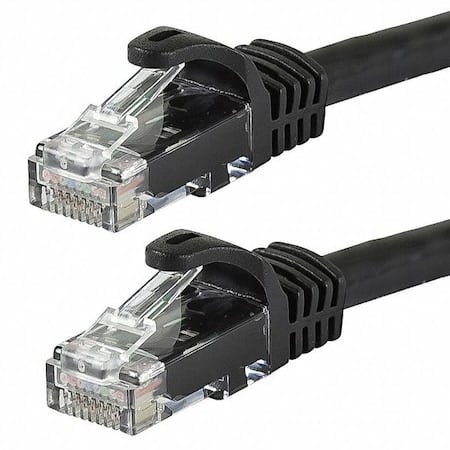 Patch Cord, Cat 6, Flexboot, Black, 1.0 ft. MPN:9795