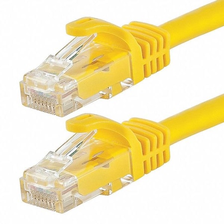 Patch Cord, Cat 6, Flexboot, Yellow, 5.0 ft. MPN:9868