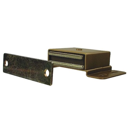 Magnetic Catch, Pull-to-Open, 34 lb., Brass MPN:4FCV7