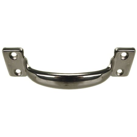 Pull Handle, 5-1/2 In. H, Polished, Unthr. Through Holes MPN:PH-0232