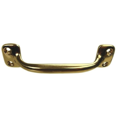 Pull Handle, Cast Brass, Polished, Unthr. Through Holes MPN:PH-0236