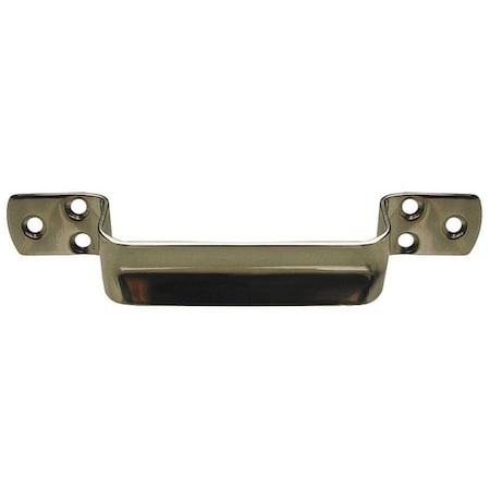 Pull Handle, 7-1/8 In. H, Polished, Unthr. Through Holes MPN:PH-0251