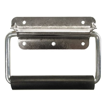 Folding Pull Handle, Polished Zinc, Unth. Through Holes MPN:PH-0293