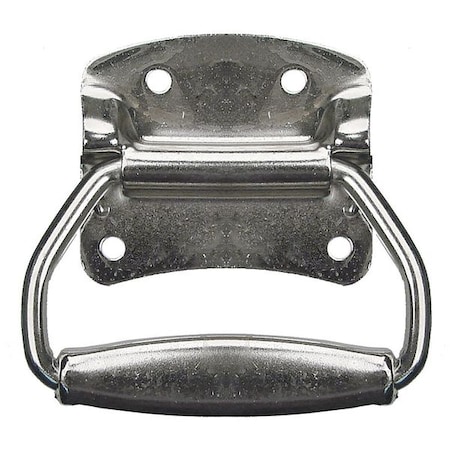 Folding Pull Handle, Silver, Steel MPN:PH-0299