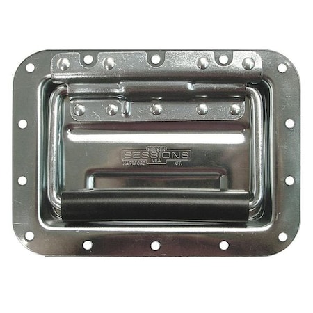 Folding Pull Handle, Steel, Polished Zinc, Unth. Through Holes MPN:PH-0307
