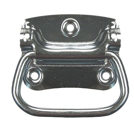 Folding Pull Handle, Steel, Zinc, Unthr. Through Holes MPN:PH-0313