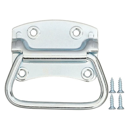 Folding Pull Handle, Steel, Zinc, Unthr. Through Holes MPN:PH-0314
