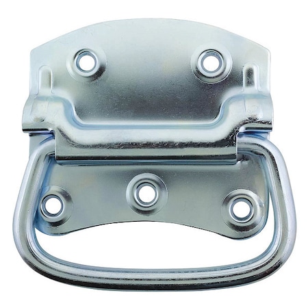 Folding Pull Handle, Steel, Zinc, Unthr. Through Holes MPN:PH-0316