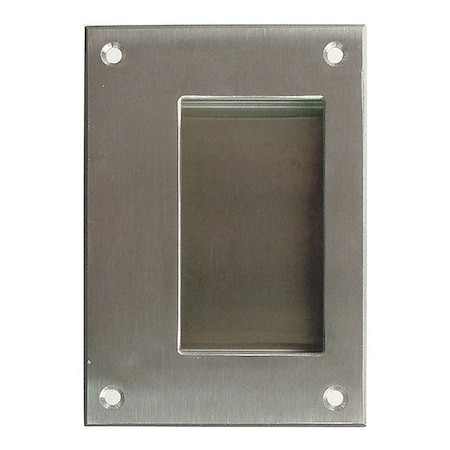 Recessed Pull Handle, Steel, Natural, Unth. Through Holes MPN:PH-0322