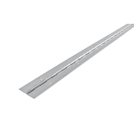 Piano Hinge, Steel, Full Surface Mounting, 2 in Leaf W x 72 in Leaf H, Mill MPN:CC24020072GA