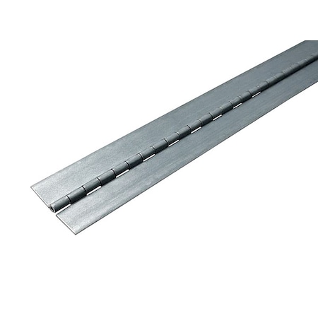 Piano Hinge, Steel, Full Surface Mounting, 1 1/2 in Leaf W x 72 in Leaf H, Electrogalvanized MPN:CE24015072GA
