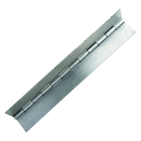 Piano Hinge, Stainless Steel, Full Surface Mounting, 2 in Leaf W x 72 in Leaf H MPN:CS25020072