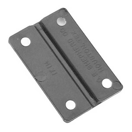 Door and Butt Hinge, Plastic, Surface Mounting, 1 in Leaf W x 1 1/2 in Leaf H, Black Enamel MPN:LPB100150
