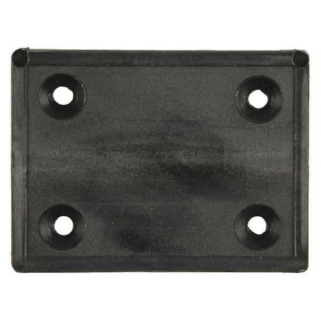 Door and Butt Hinge, Plastic, Surface Mounting, 1 1/2 in Leaf W x 2 in Leaf H, Black Enamel MPN:LPB150200