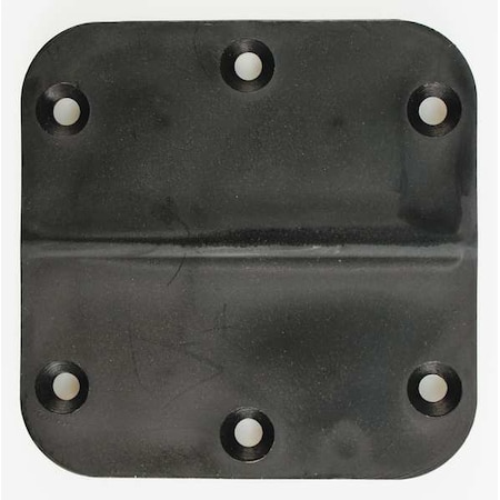 Door and Butt Hinge, Plastic, Surface Mounting, 3 1/2 in Leaf W x 3 1/2 in Leaf H, Black Enamel MPN:LPB350350