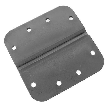 Door and Butt Hinge, Plastic, Surface Mounting, 4 in Leaf W x 4 in Leaf H, Black Enamel MPN:LPB400400