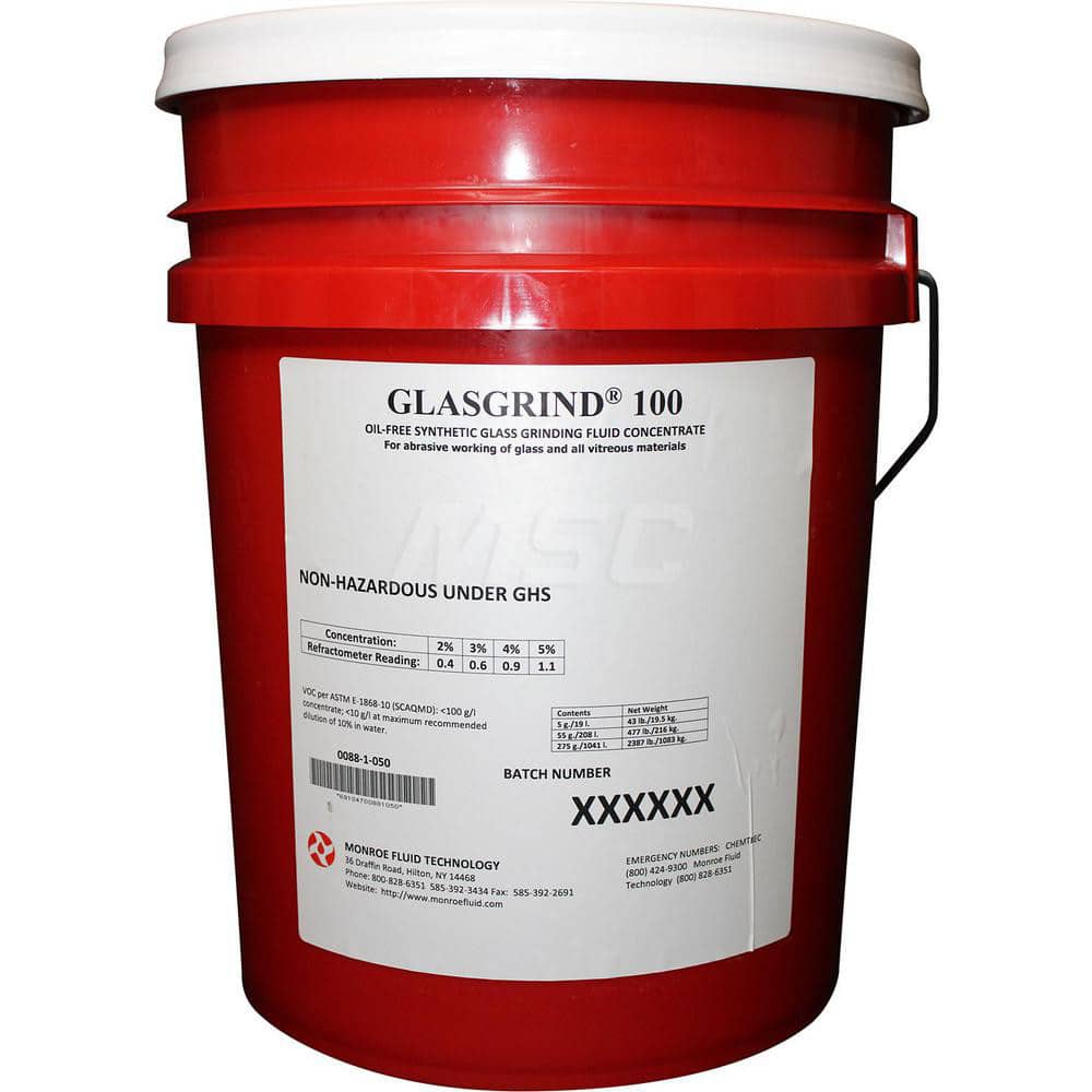 Cutting & Grinding Fluid: 5 gal Bucket MPN:0088-1-050