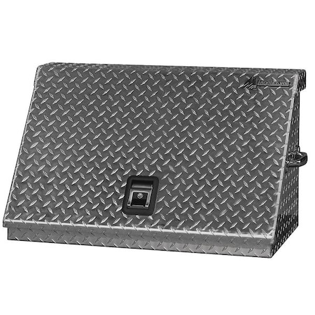Triangular Top Chest, 0 Drawer, Silver, Aluminum, 31