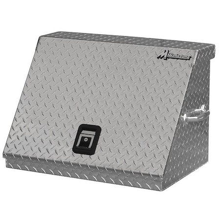 Triangle Top Chest, Silver, Aluminum, 27 in W x 18 in D x 18-1/2 in H MPN:MZ-SE250AL
