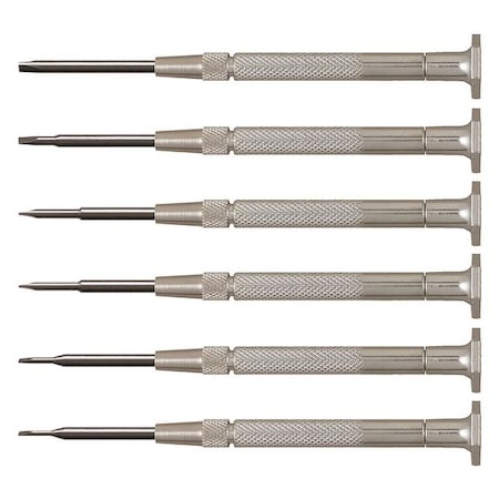 Steel Handle Screwdriver Set, Slotted, 6 pcs MPN:57-0116