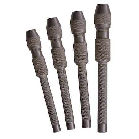 Hollow Core Pin Vise Set, 0-.187 In, 4 Pc MPN:58-0196