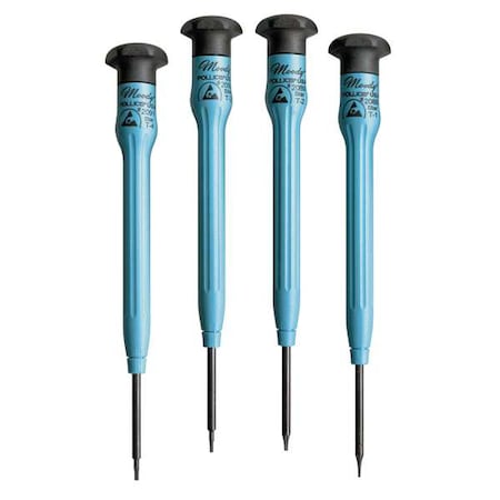 ESDSafePrecisionScrewdriverSet, Torx, 4pcs MPN:58-0339