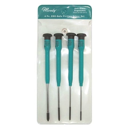 Phillips Driver Set ESD, 4 Pc MPN:58-0410