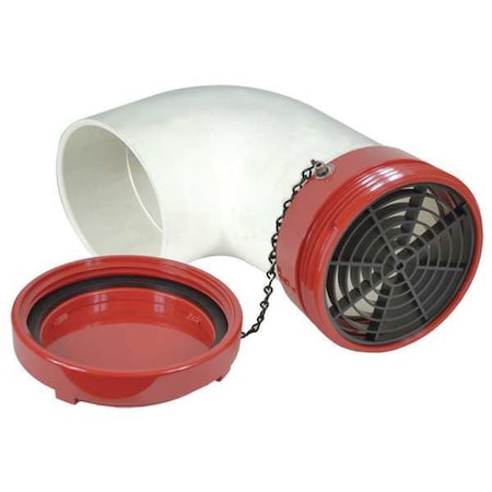 Dry Hydrant 90 Adapter, 6 In Male MPN:299-606025