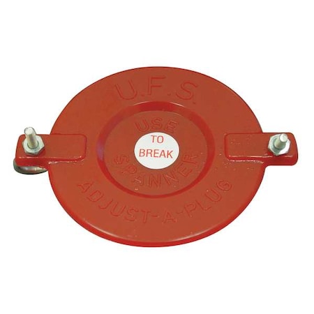 Hydrant Cap, 2 1/2 in Compatible Pipe Size, Genderless, Universal Thread Type, Breakable MPN:670-25