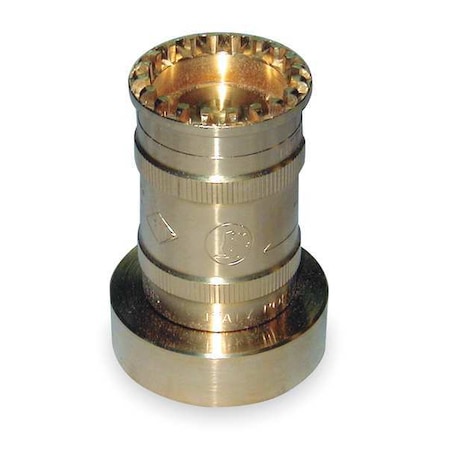 Fire Hose Nozzle, 1-1/2 In., Brass MPN:BRN151NST