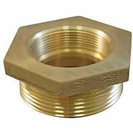 Fire Hose Female/Male Hose Bushing - 2-1/2 In. NH Female X 3 In. NPT Male - Brass 356-2523061