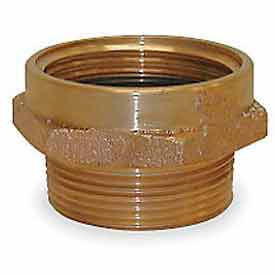 Fire Hose Female/Male Hose Nipple - 1 In. NPT Female X 1 In. NH Male - Brass 357-1061021