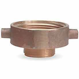 Fire Hose Female/Male Reducer Adapter - 4-1/2 In. NH Female X 2-1/2 In. NH Male - Brass 369-4522521