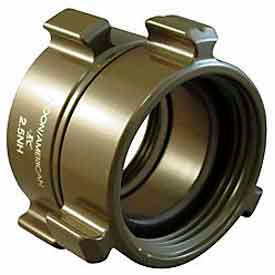 Fire Hose Double Female Swivel Adapter - 1-1/2 In. NH X 1-1/2 In. NH - Aluminum 379-1521524